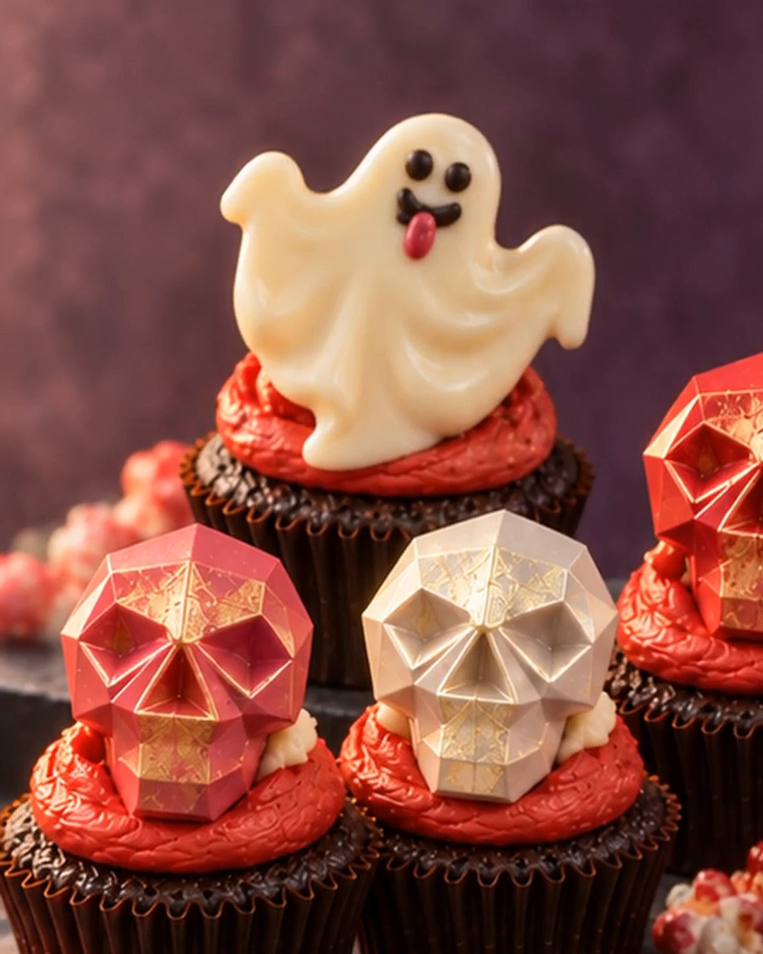 Red Velvet Ghost cupcake